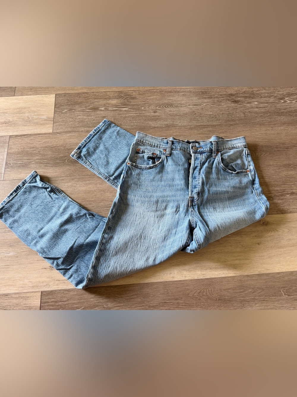 Aeropostale Button Fly 90s Super Straight High Rise - Size 14